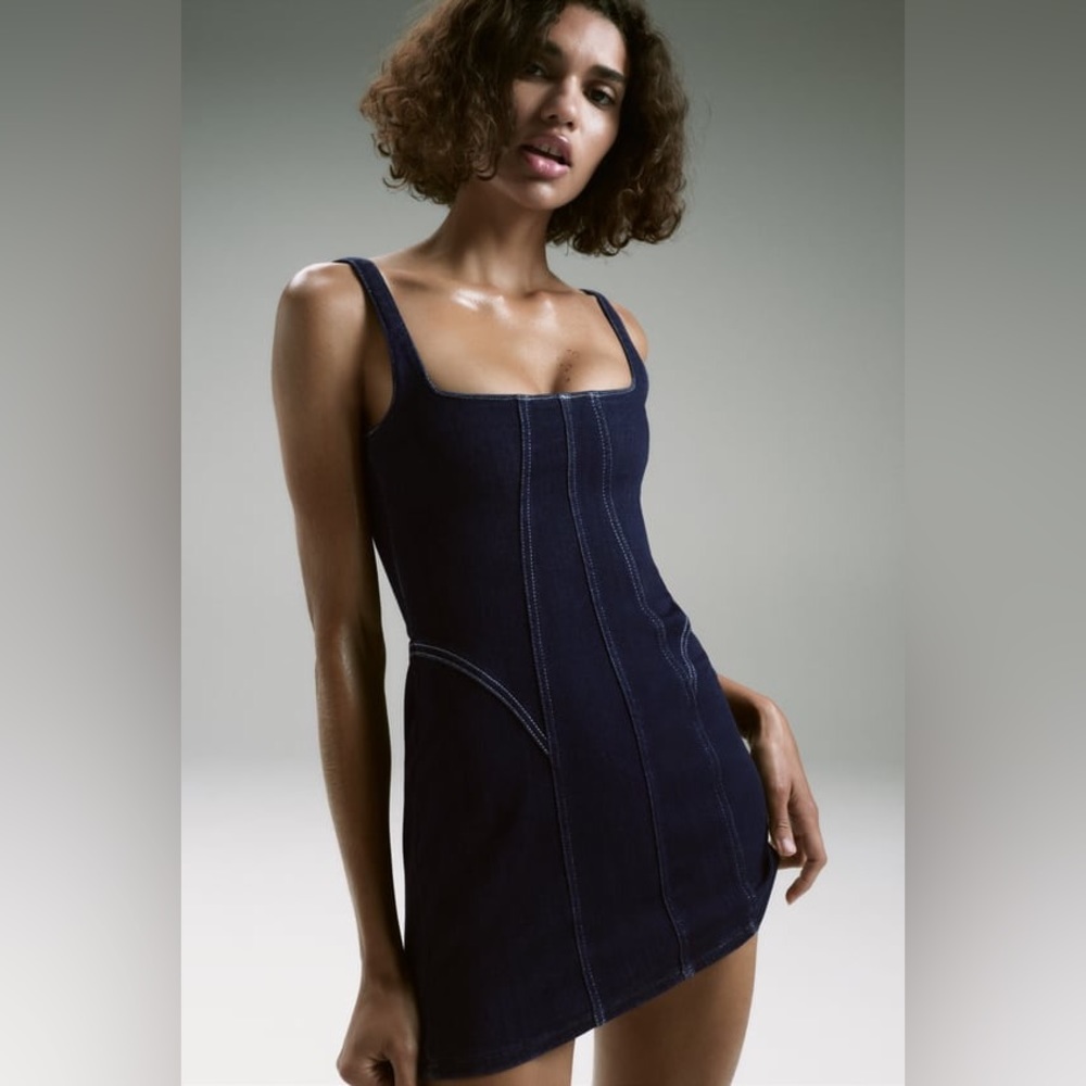 COPY - Zara denim Dress size medium never worn